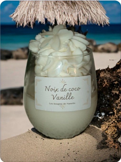 Bougie gourmande Noix de coco, Vanille